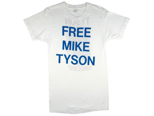 Vintage Free Mike Tyson T-Shirt 90s Slogan Boxer Boxing Trial