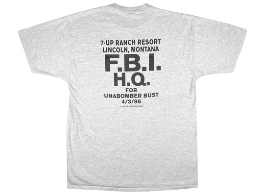 Unabomber FBI Bust Souvenir T-Shirt