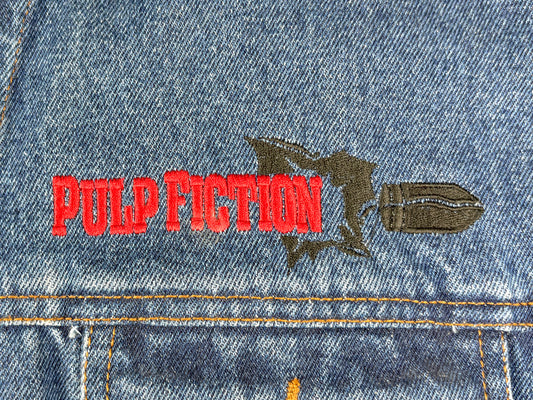 Pulp Fiction Movie Embroidered Jean Jacket