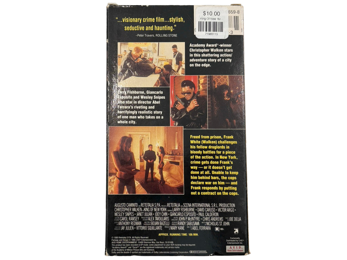 King Of New York VHS