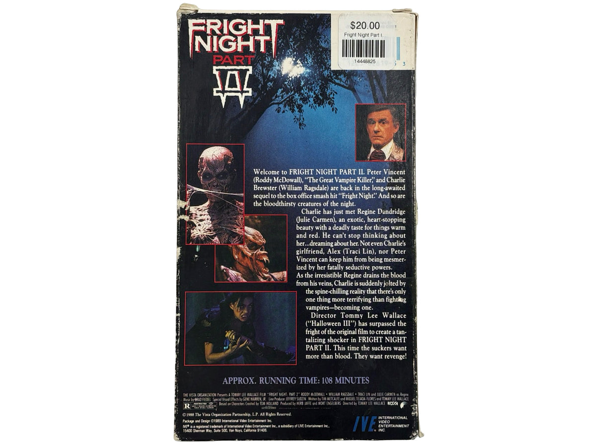 Fright Night Part II VHS