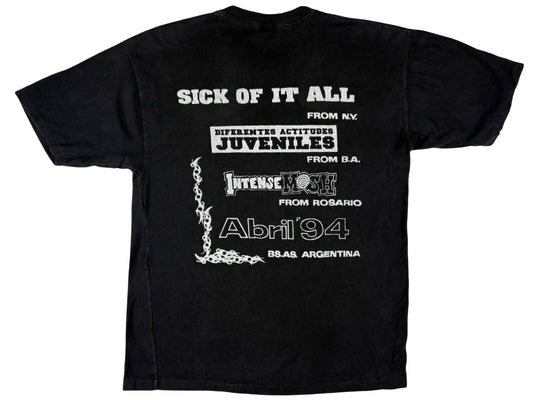 Sick Of It All Argentina 1994 T-Shirt