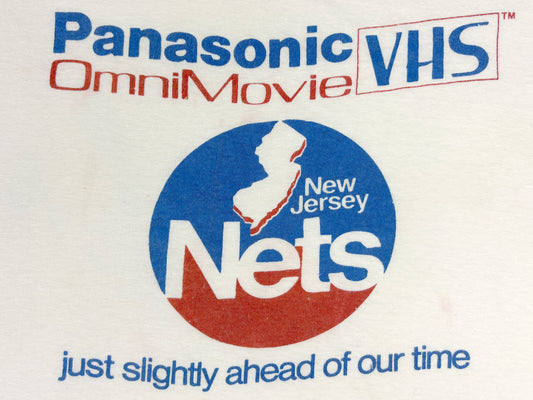 Panasonic Omni Movie VHS x New Jersey Nets T-Shirt