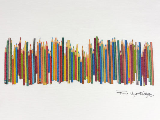 Frank Lloyd Wright Colored Pencils T-Shirt