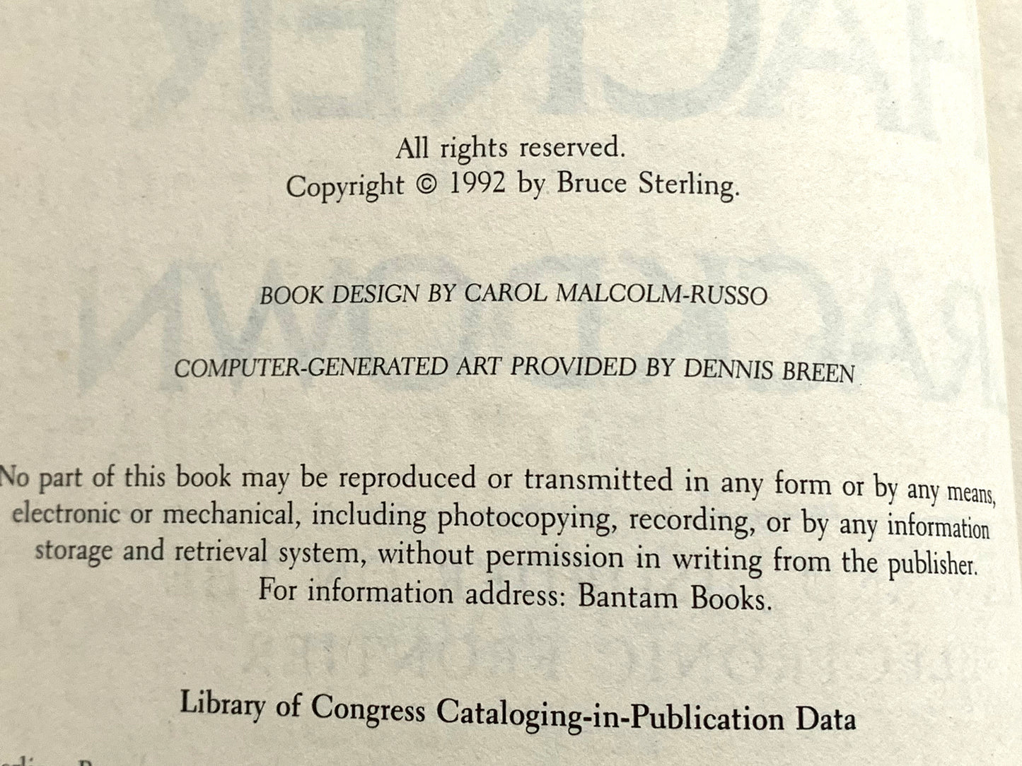 The Hacker Crackdown Book