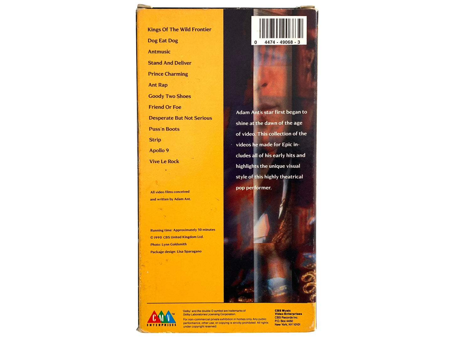 Adam Ant 'Antics in the Forbidden Zone' VHS