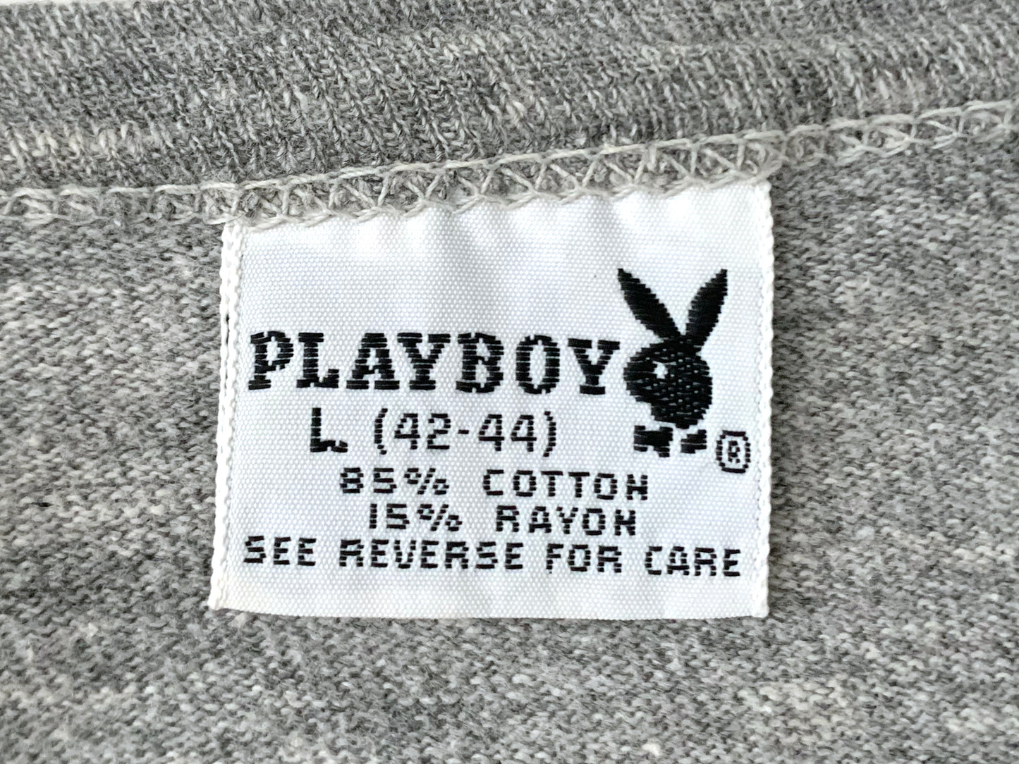 Playboy Bunny Head Grey T-Shirt