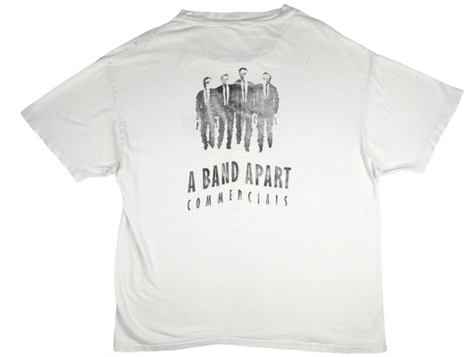 Vintage A Band Apart Commercials White T-Shirt Quentin Tarantino 90s Movie Film 