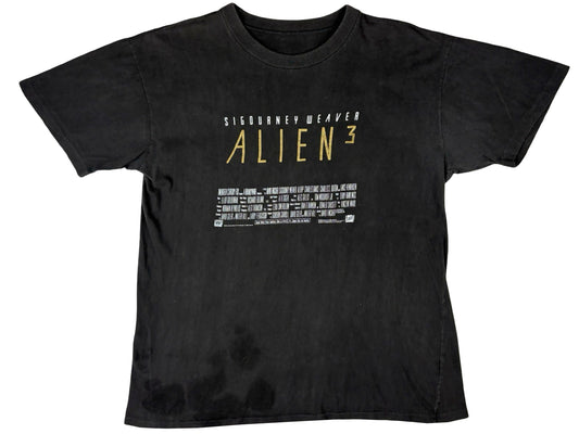 Vintage Alien 3 Credits Black T-Shirt Movie Horror Sci-Fi Science Fiction 90s David Fincher