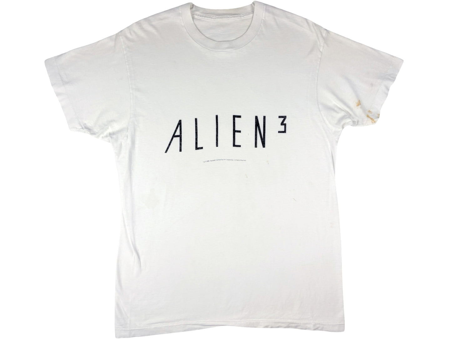 Vintage Alien 3 White T-Shirt Horror Sc-Fi Science Fiction Movie 90s David Fincher