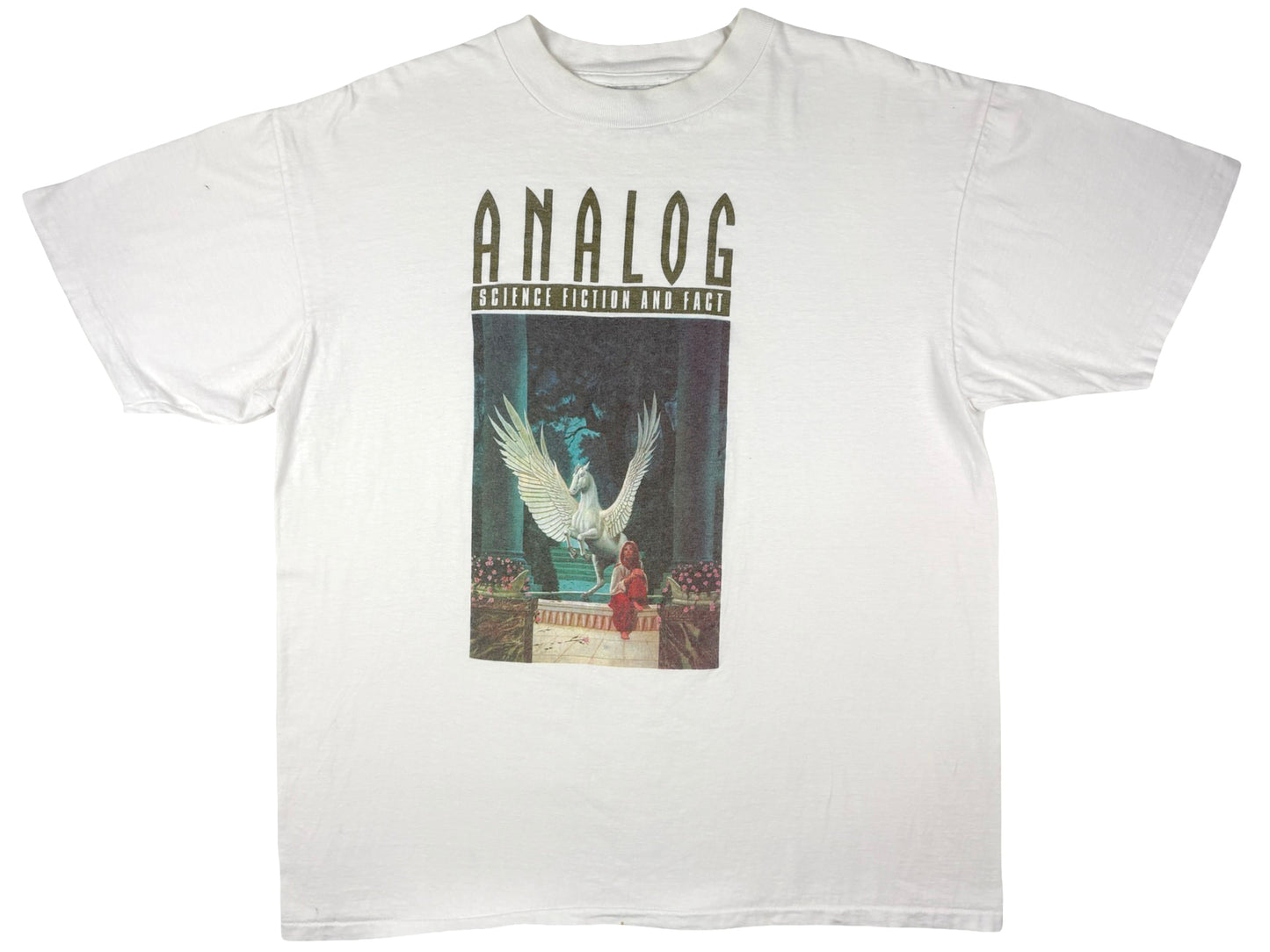 Vintage Analog Sci-Fi Magazine White T-Shirt