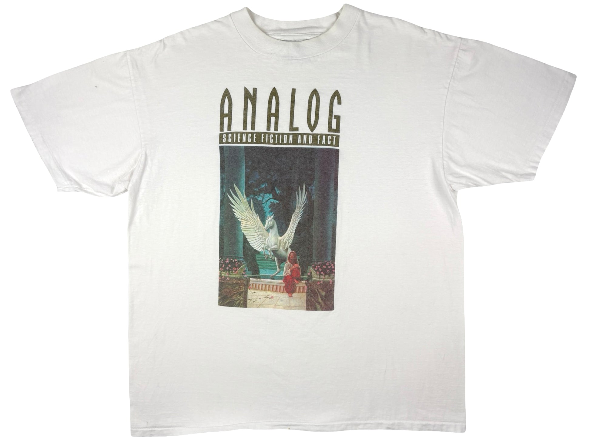 Vintage Analog Sci-Fi Magazine White T-Shirt
