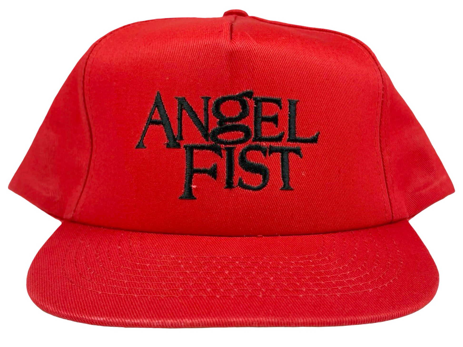 Vintage Angel Fist Movie Embroidered Red Hat 90s Action Martial Arts Roger Corman 