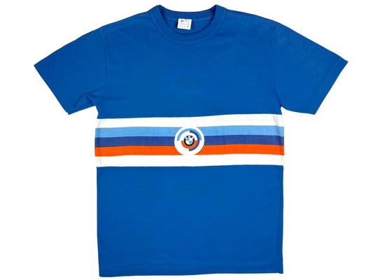 Vintage BMW Style Auto Blue T-Shirt Logo Car Race Racing 80s 90s luxury german foreign