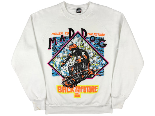 Vintage Back To The Future 2 Hover Board Sweatshirt Mad Dog Movie 90s 80s 