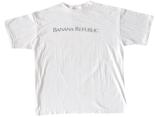 Vintage Banana Republic Bryant Park Summer Film Festival 1998 White T-Shirt NYC NY New York HBO 90s Movies
