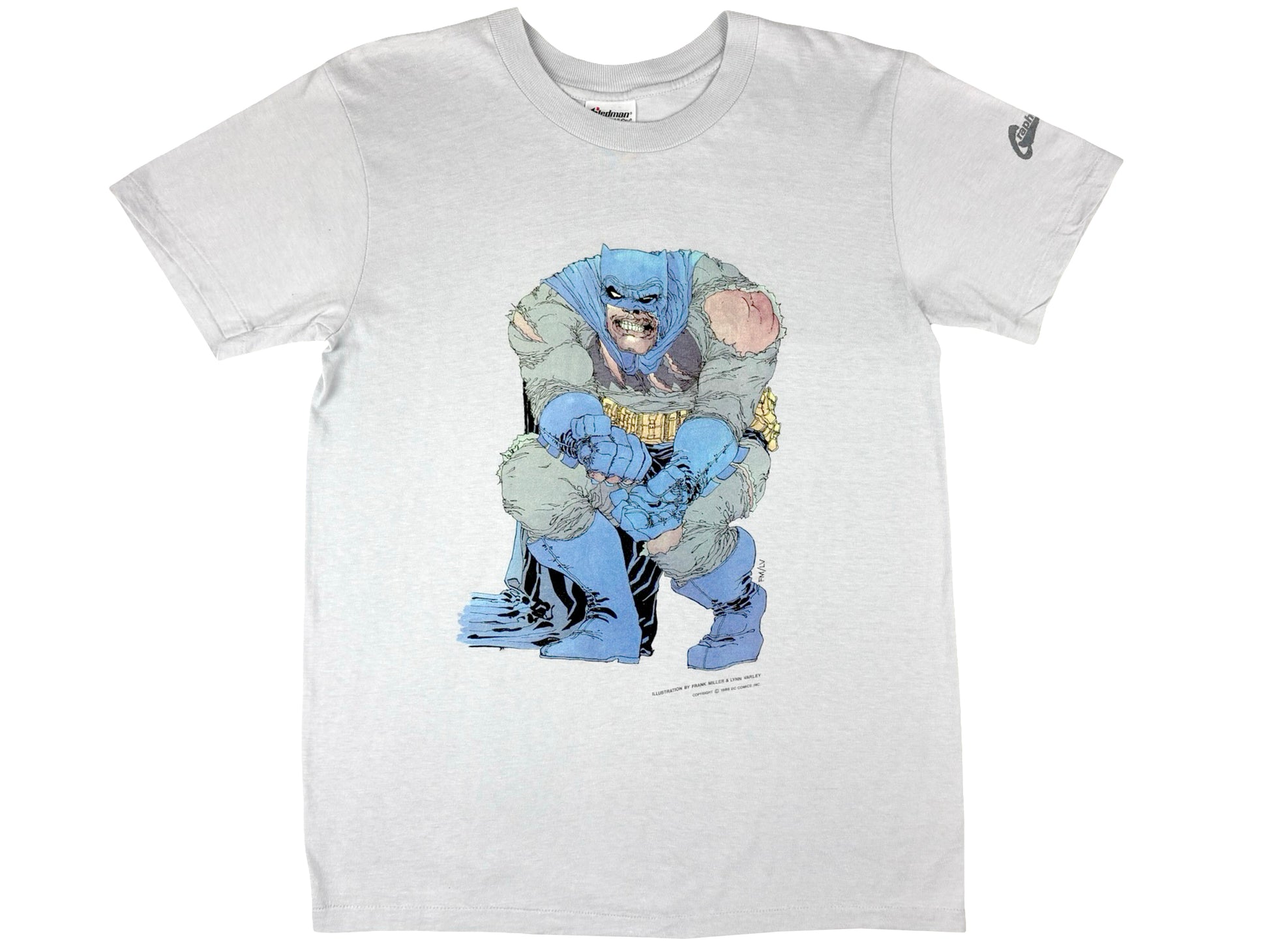 Vintage Batman Frank Miller & Lynn Varley T-Shirt 80s DC Comics Comic Book Dark Knight Returns 