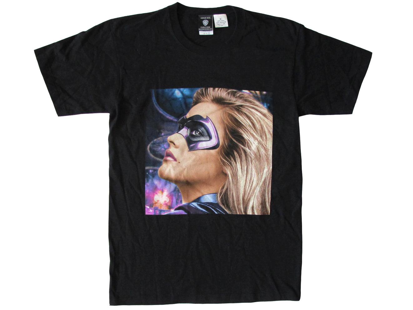 Vintage Batman & Robin Alicia Silverstone Black Photo T-Shirt Movie 90s Batgirl Comic Book DC Comics