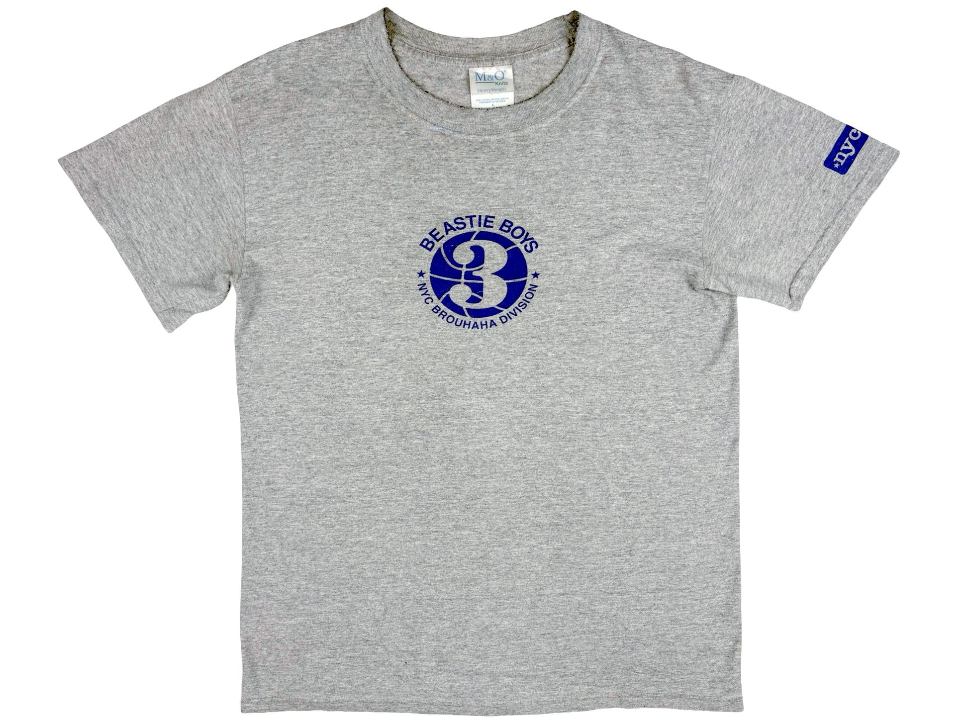 Vintage Beastie Boys NYC Brouhaha Division Grey T-Shirt Hip Hop New York City NY Rap Tee