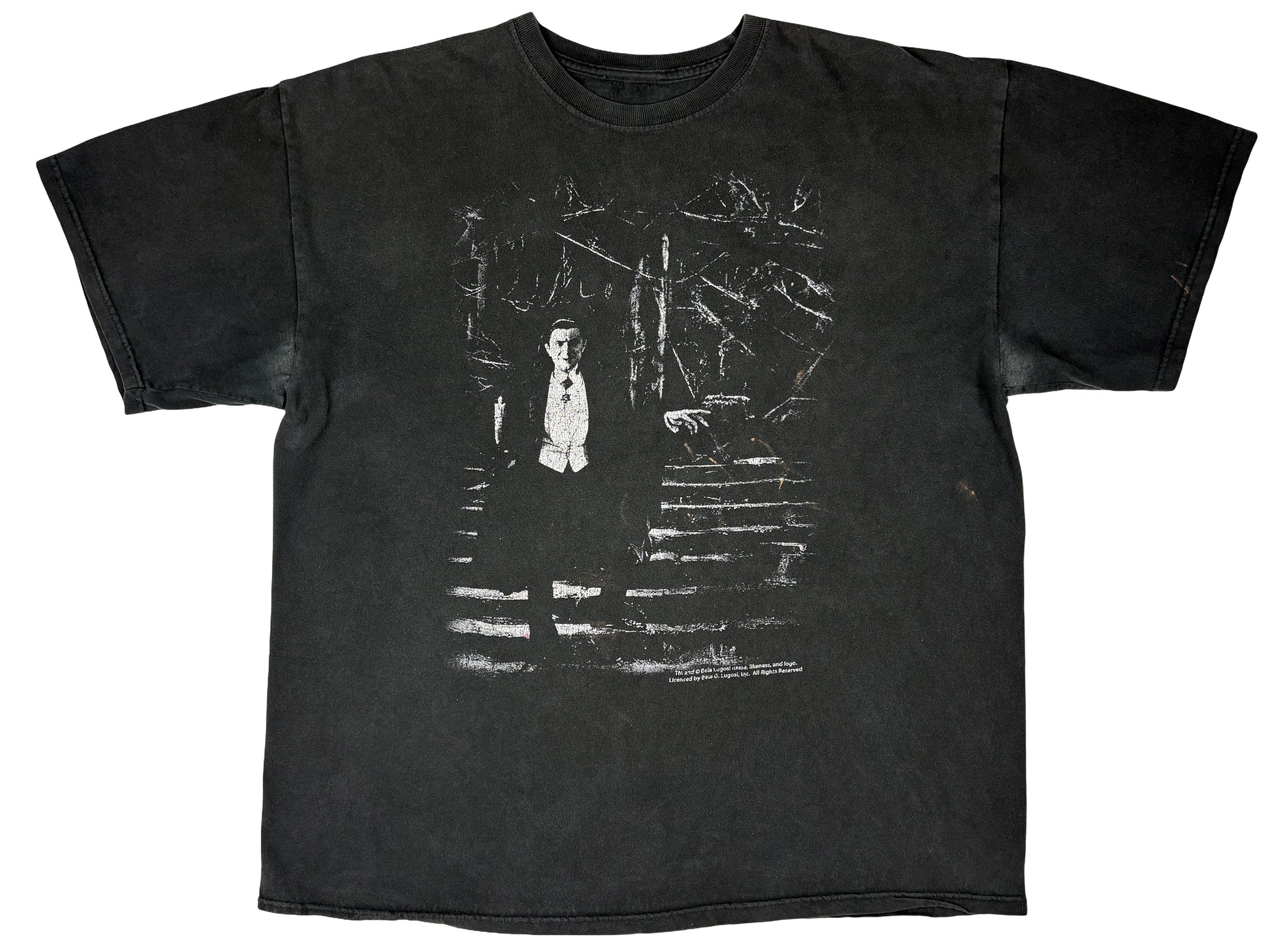 Vintage Bela Lugosi Black T-Shirt Dracula Vampire 90s y2k Horror