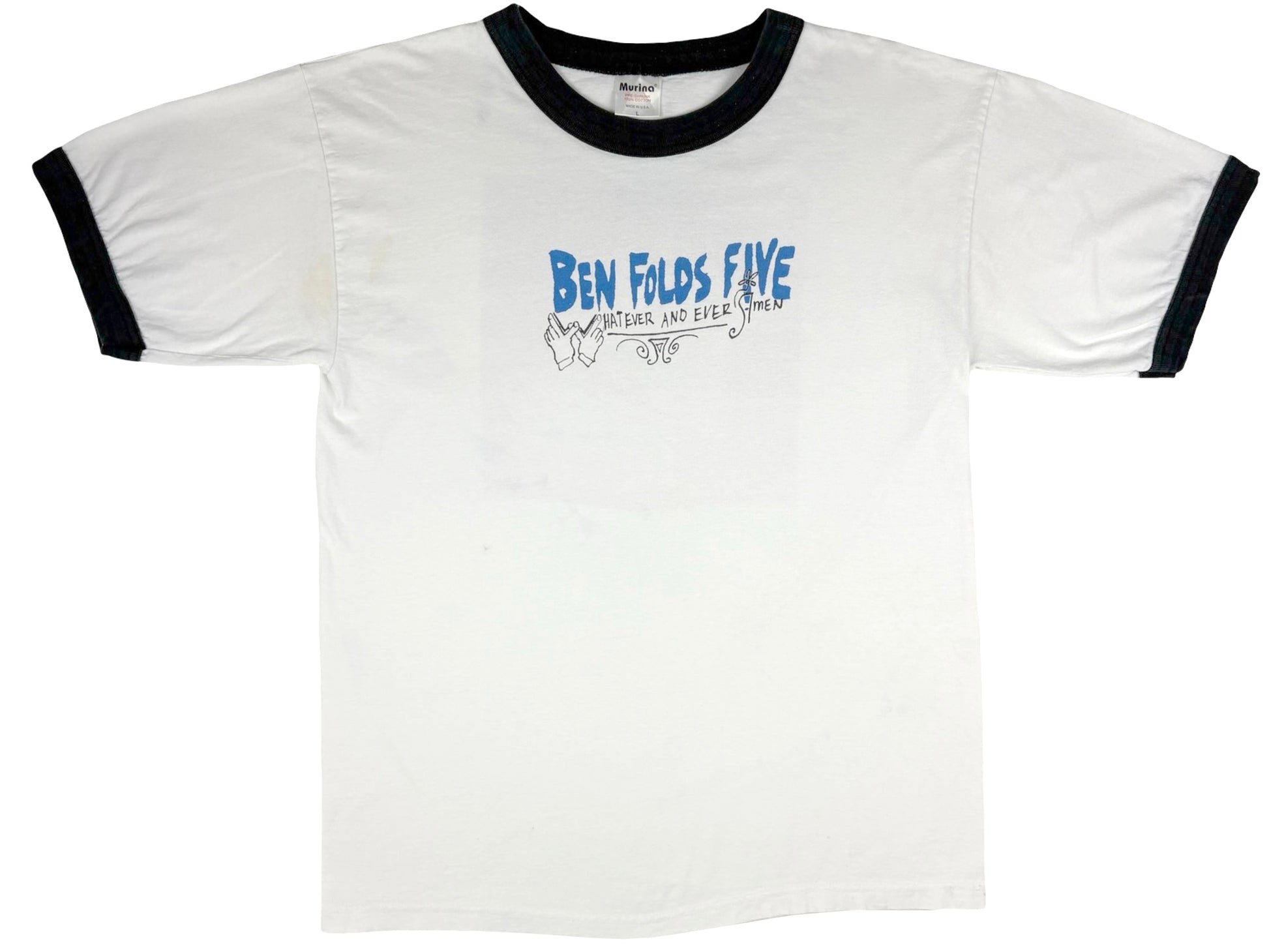 Vintage Ben Folds Five 'Whatever And Ever Amen' Ringer T-Shirt