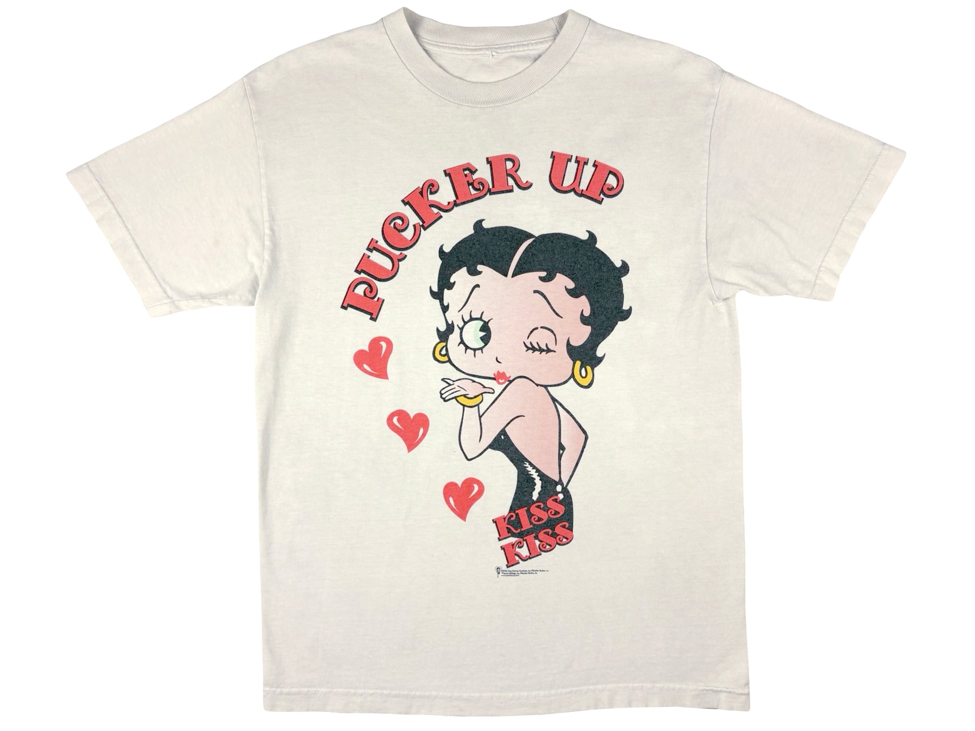 Vintage Betty Boop Pucker Up White T-Shirt