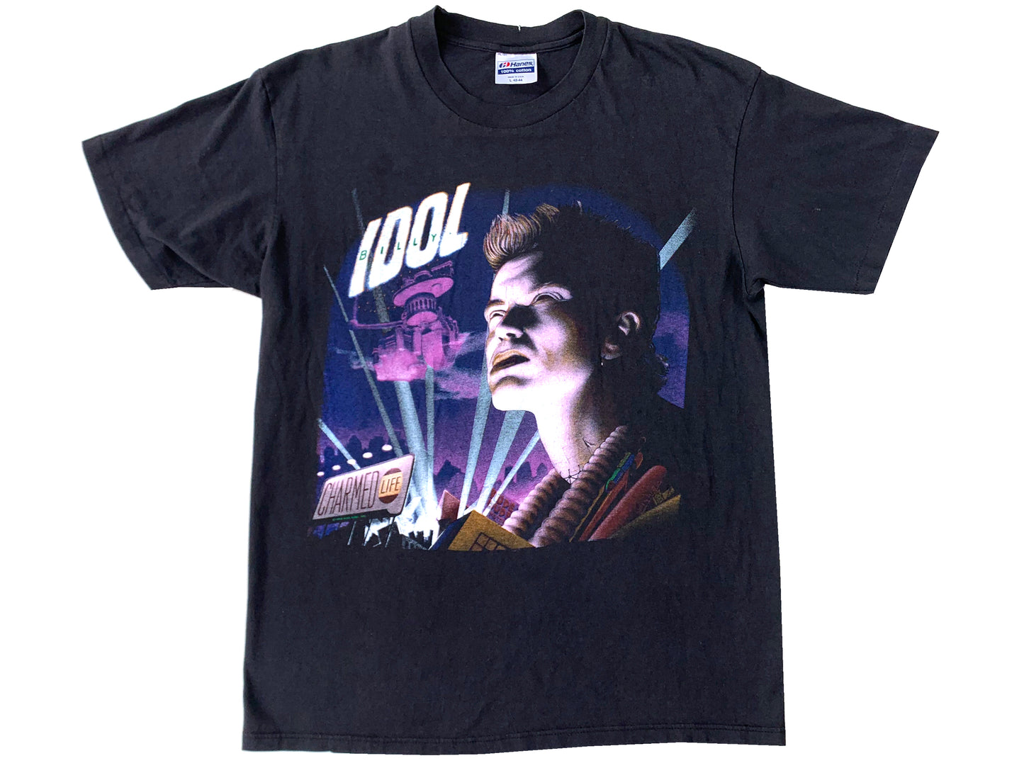 Vintage Billy Idol 'Charmed Life' Black T-Shirt 80s