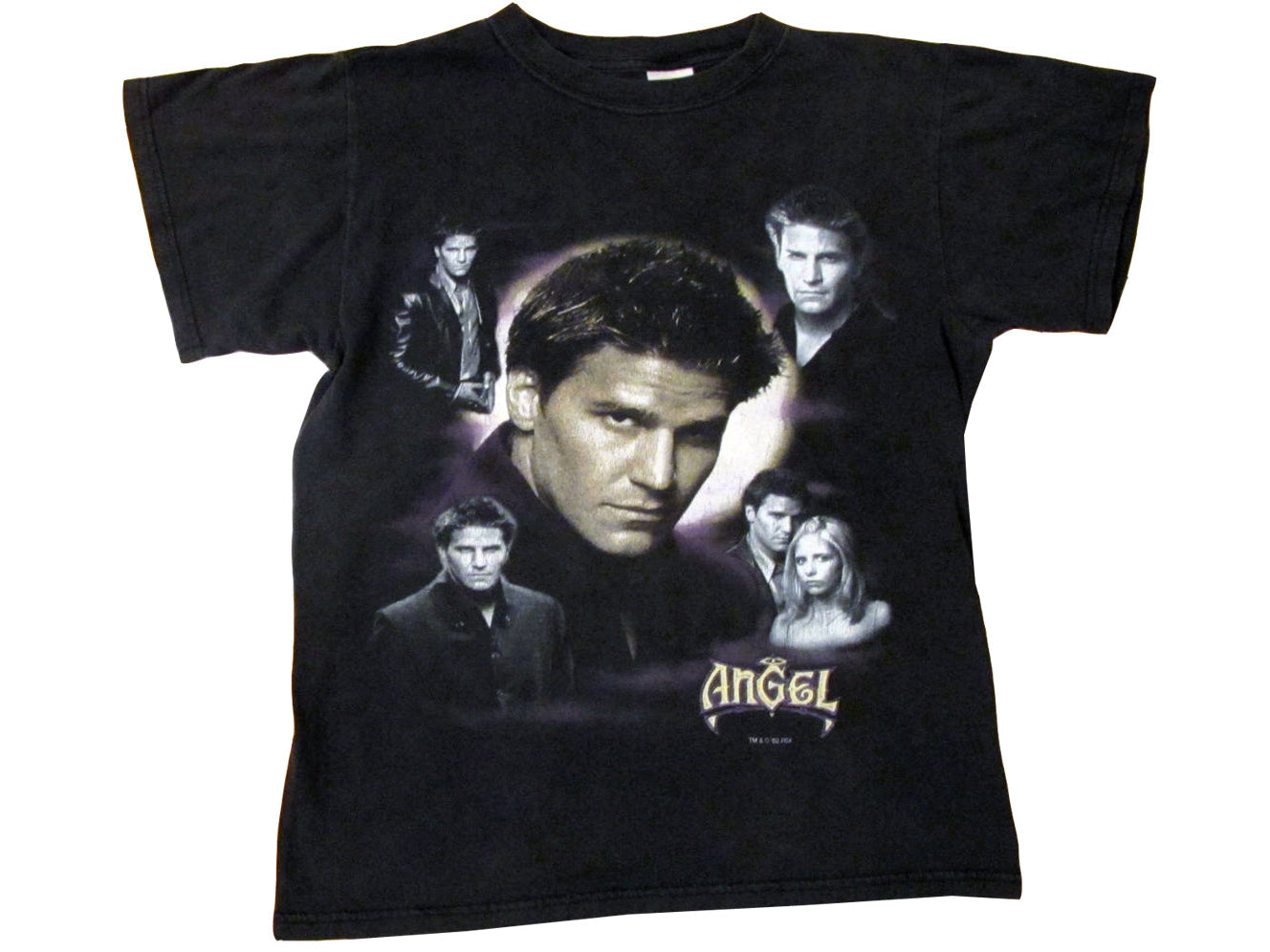 Vintage Buffy The Vampire Slayer Angel Black T-Shirt