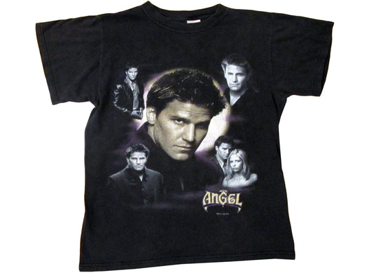 Vintage Buffy The Vampire Slayer Angel Black T-Shirt