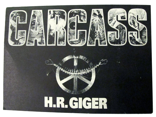 Vintage Carcass 'Heartwork'x H.R. Giger Listening Party Promo 90s Death Metal Art