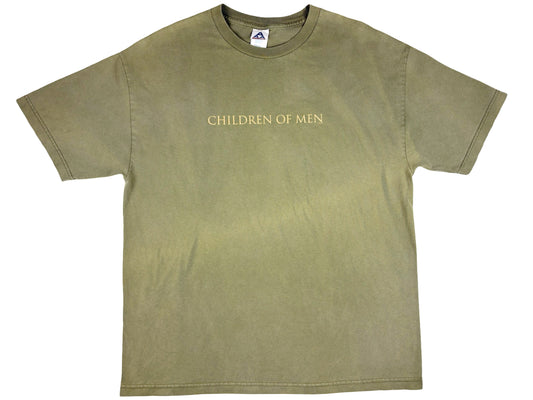 Vintage Children of Men Movie Green T-Shirt y2k Sci-Fi Science Fiction Thriller Future Drama 