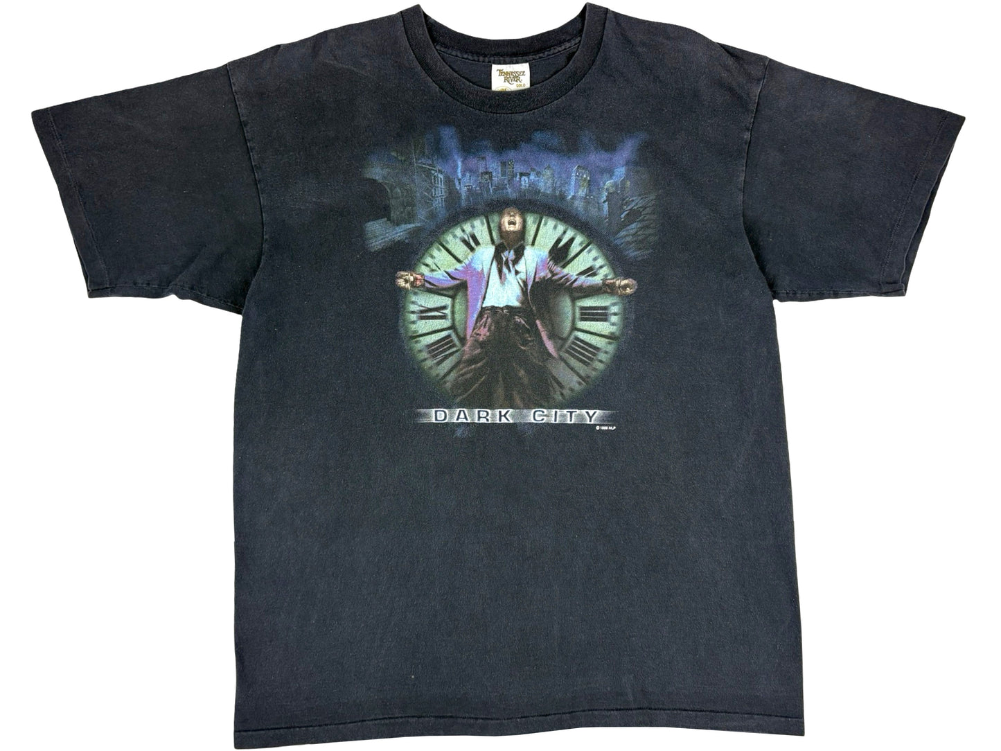 Vintage Dark City Movie Black T-Shirt 90s Sci-Fi Science Fiction Noir FIlm 90s 
