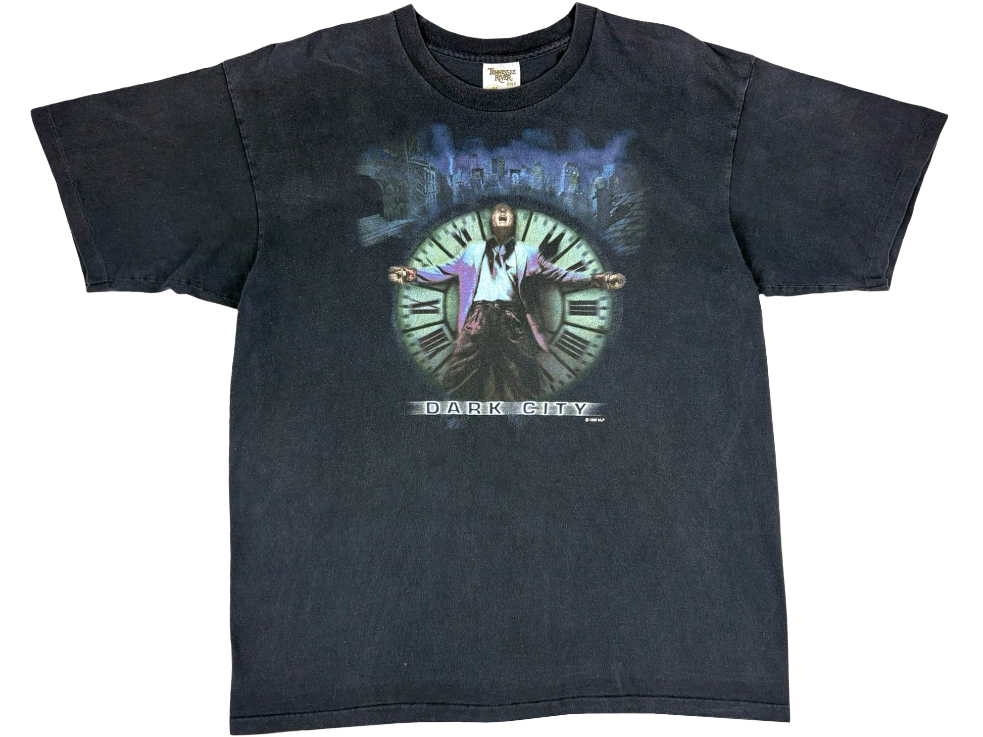 Vintage Dark City Movie Black T-Shirt 90s Sci-Fi Science Fiction Noir FIlm 90s 