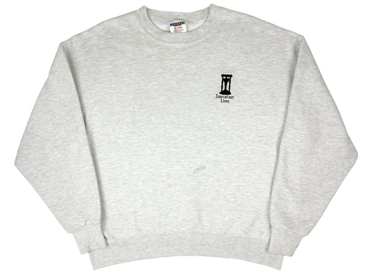 Vintage Days Of Our Lives Embroidered Grey Sweatshirt TV Show Soap Opera 80s 90s