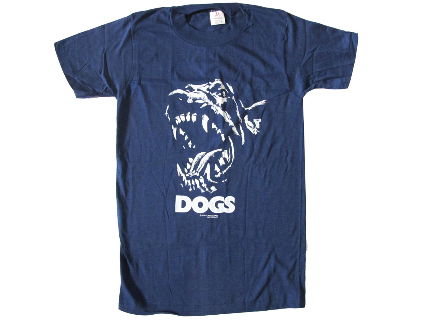 Vintage Dogs Movie Blue T-Shirt Horror 70s