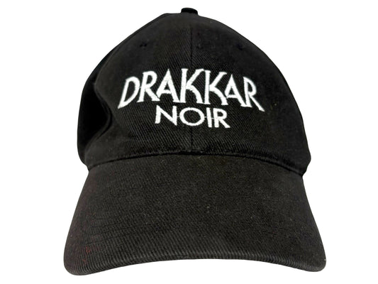 Vintage Drakkar Noir x Dale Earnhardt Jr Black Hat Fragrance Nascar Car Auto 90s y2k