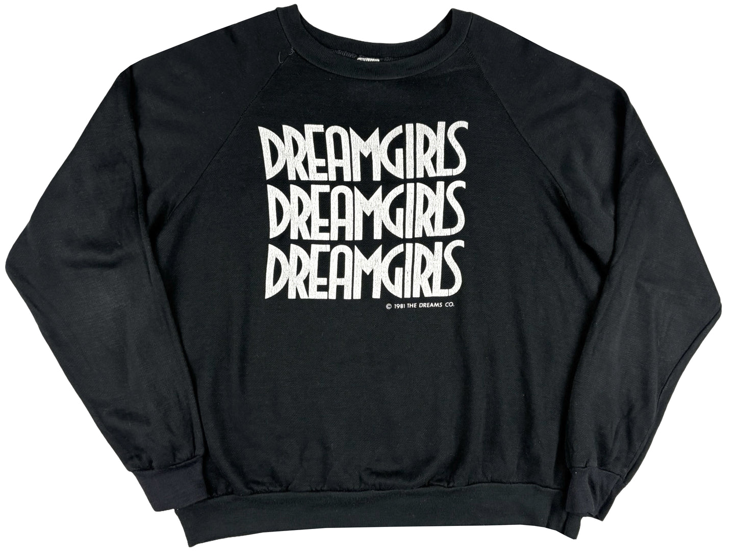 Vintage Dreamgirls The Supremes Musical Black Sweatshirt 80s