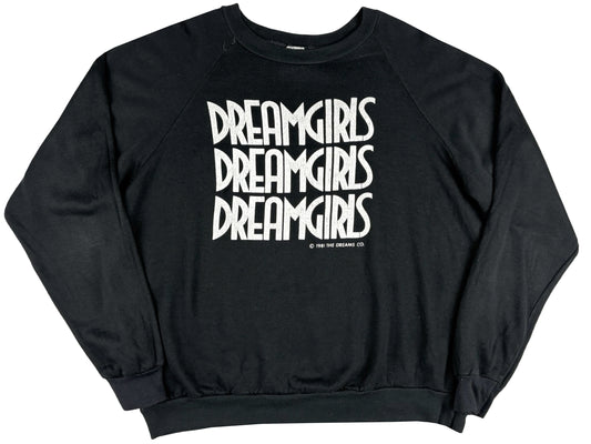 Vintage Dreamgirls The Supremes Musical Black Sweatshirt 80s