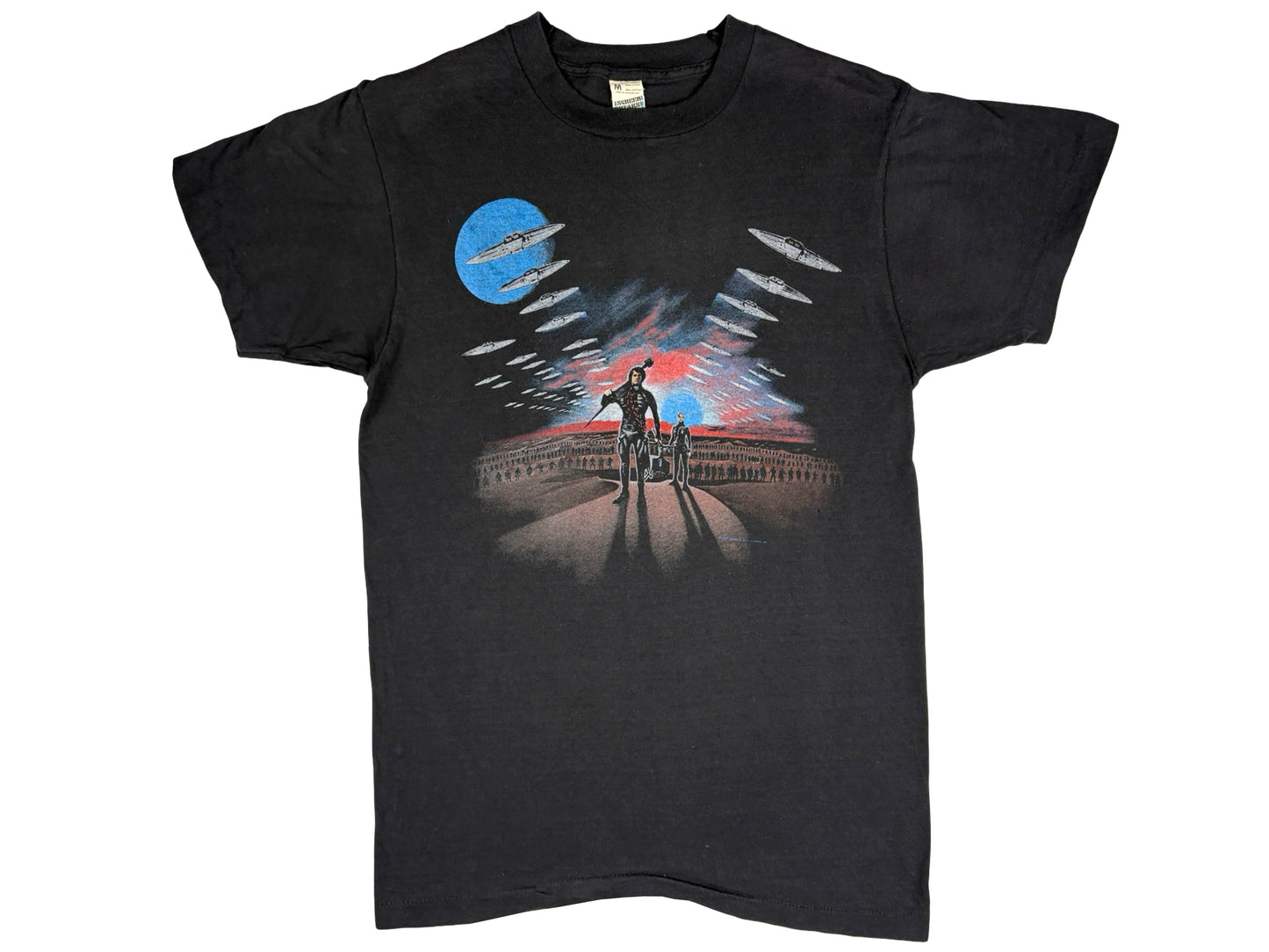 Vintage Dune Movie Black T-Shirt Sci-Fi Science Fiction David Lynch Kyle Maclachlan 80s