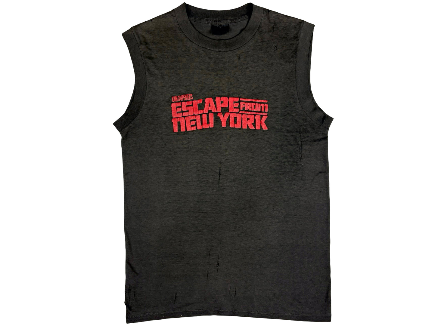 Vintage Escape From New York Sleeveless Black T-Shirt