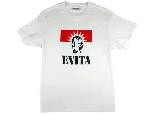 Vintage Evita Whte T-Shirt 80s 90s Musical Madonna Play 