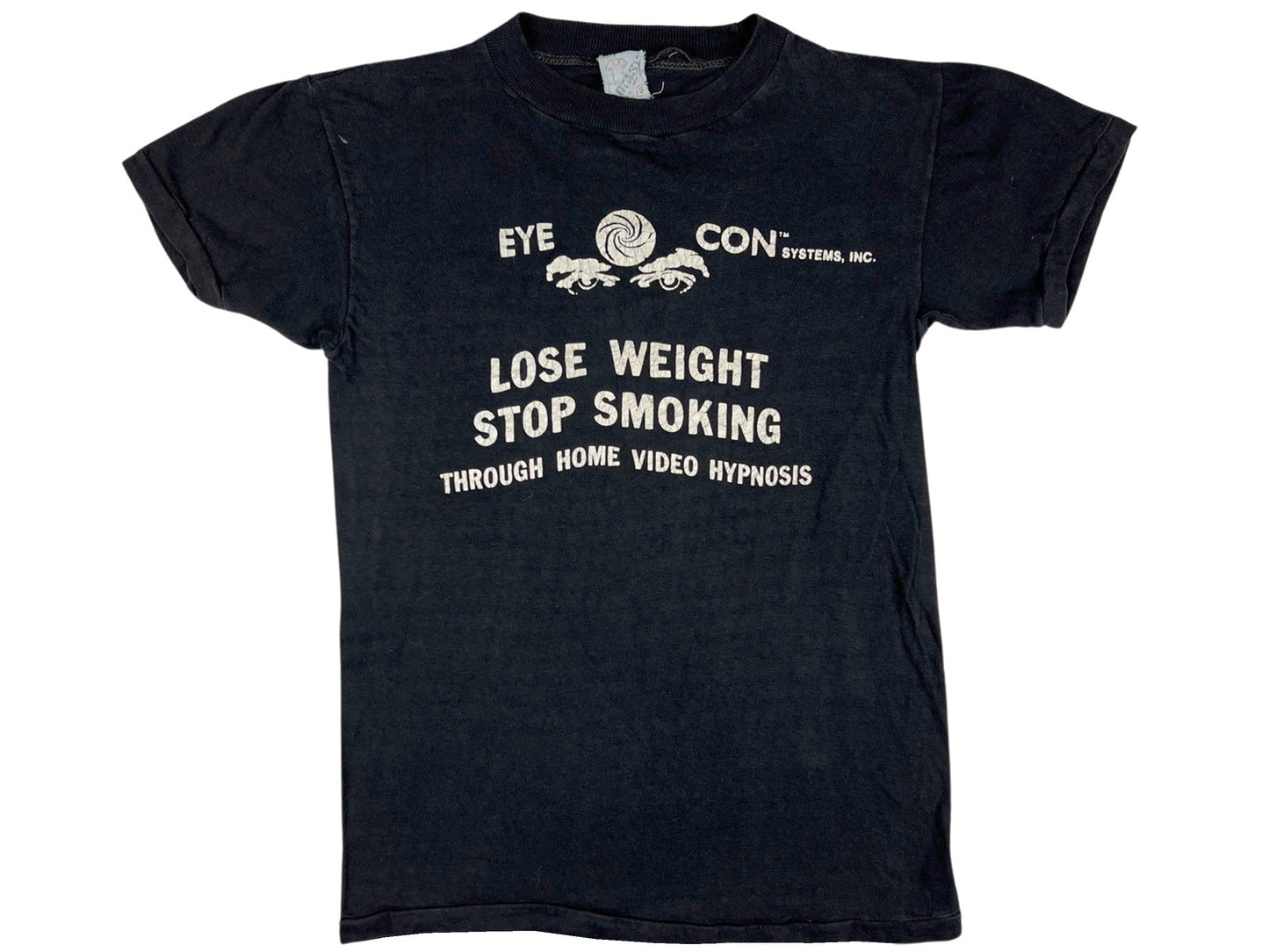 Vintage Eye Con Home Video Hypnosis Black T-Shirt