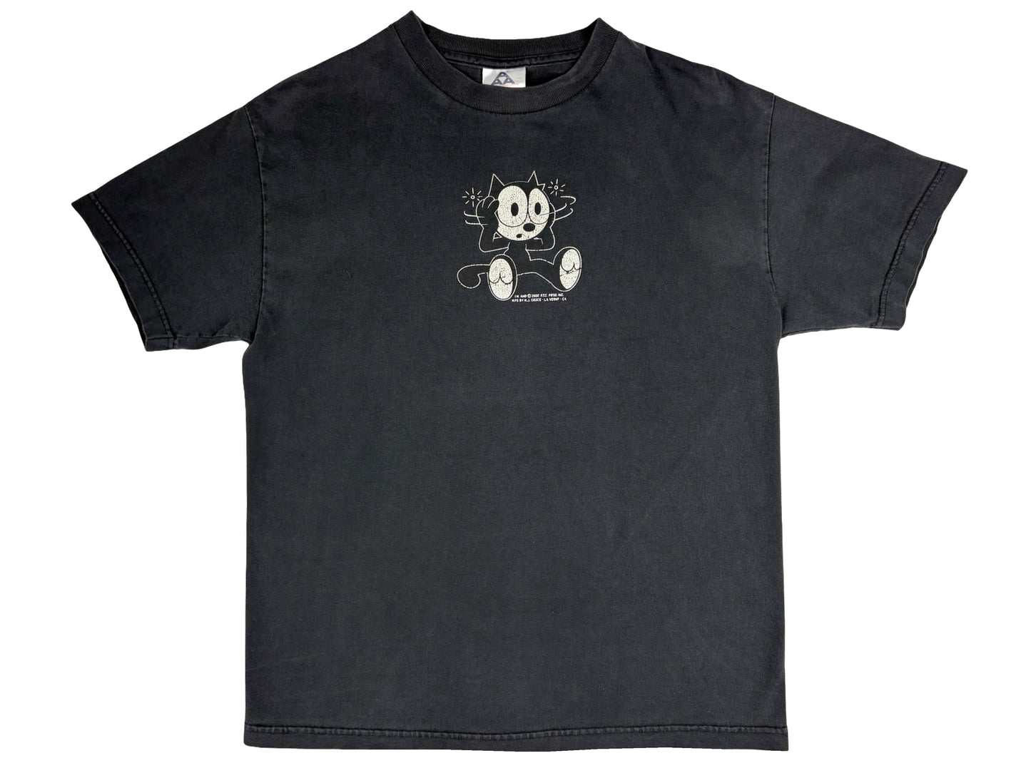Vintage Felix The Cat T-Shirt Y2k 2000 Cartoon Comic Strip Black Cat 