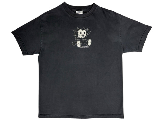 Vintage Felix The Cat T-Shirt Y2k 2000 Cartoon Comic Strip Black Cat 