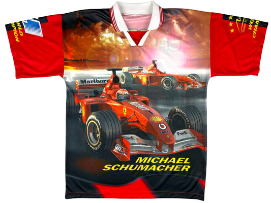 Ferrari Michael Schumacher Formula 1 Shirt Car Race Racing Auto Italian 90s