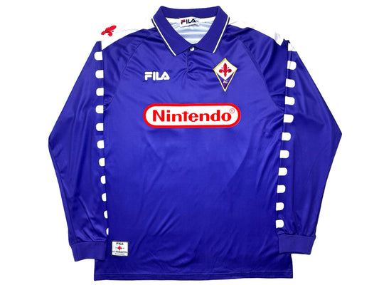 Vintage Fila ACF Fiorentina Nintendo Goalie Replica Jersey Soccer Football 90s NES Video Game Console 80s Italy Italian