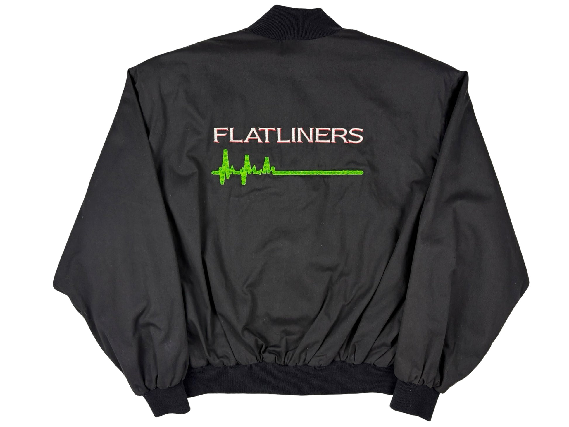 Vintage Flatliners Movie Light Up Home Video Black Jacket Embroidered Horror 90s
