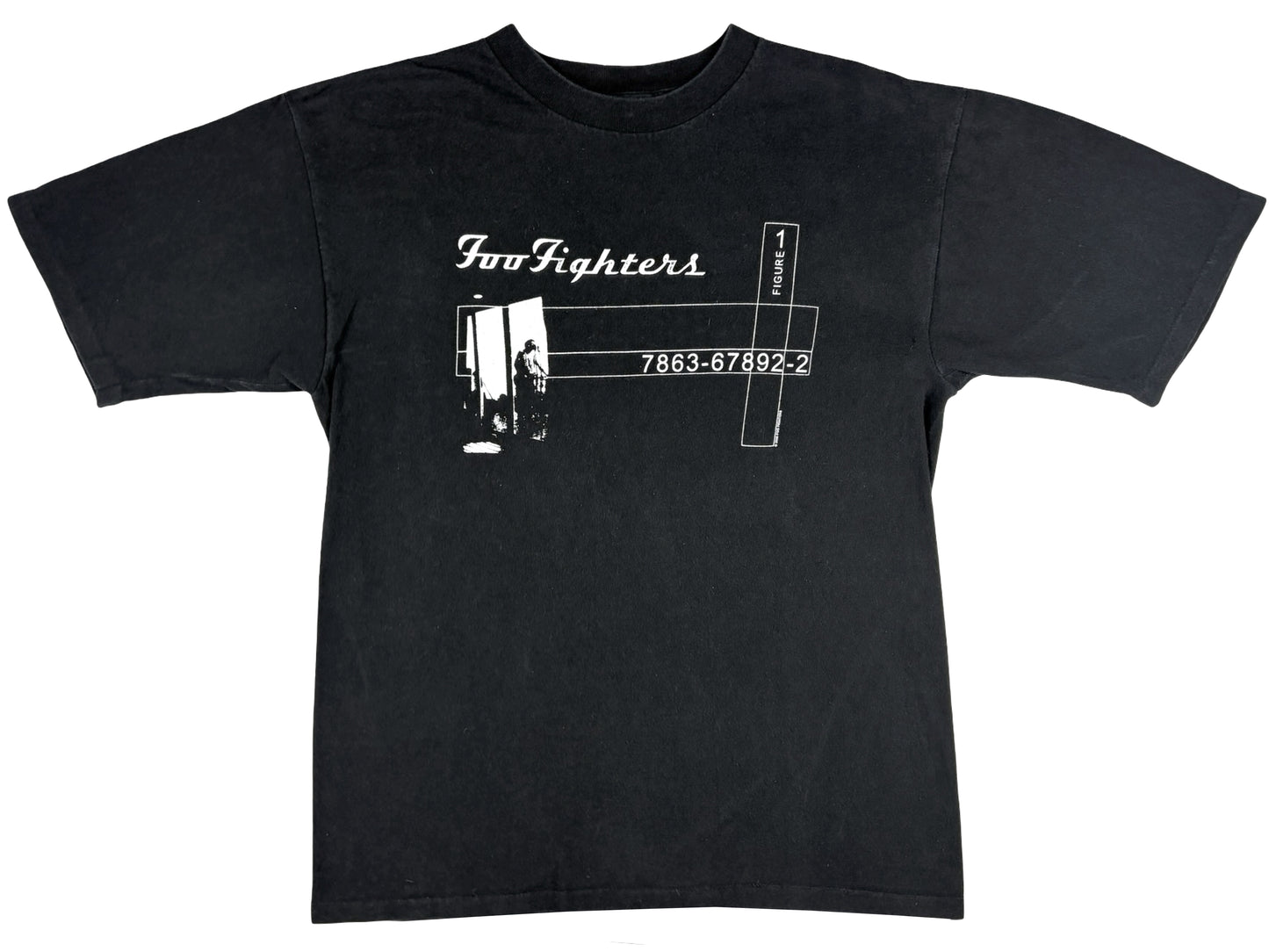 Vintage Foo Fighters 2000 Tour Black T-Shirt y2k 90s Rock & Roll band Dave Grohl Nirvana