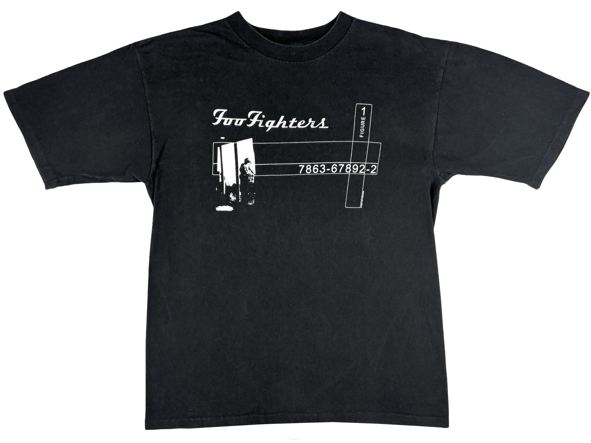 Vintage Foo Fighters 2000 Tour Black T-Shirt y2k 90s Rock & Roll band Dave Grohl Nirvana