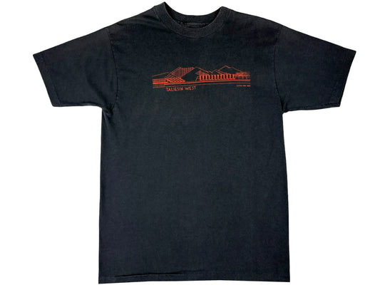 Vintage Frank Lloyd Wright Taliesin West Black T-Shirt 80s Architecture house Design Art